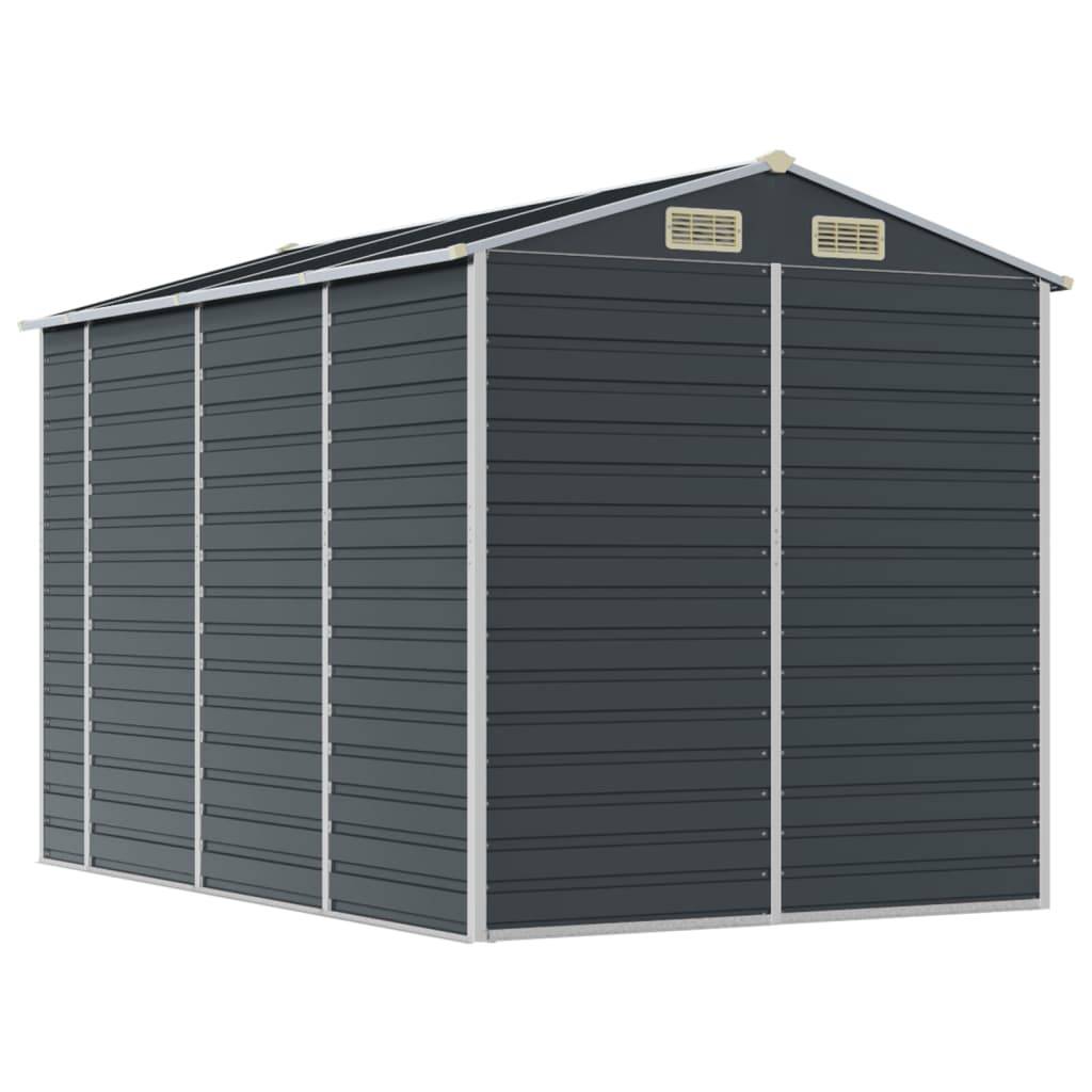 Vidaxl - Abri de jardin anthracite 191x300x198 cm acier galvanisé vidaXL 3188255 - Image 8