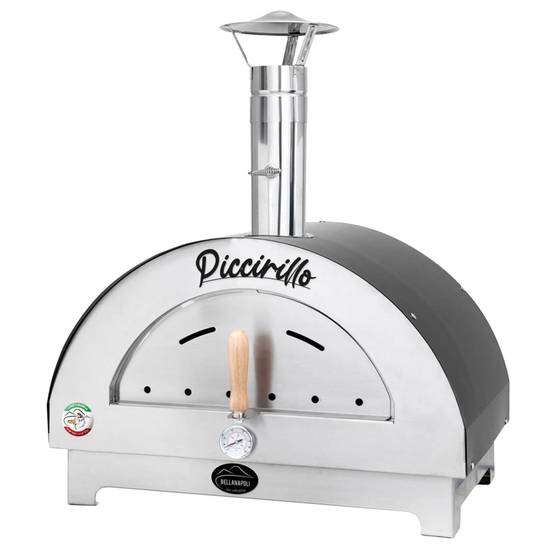 Four à pizza Inox Cuisson 5mn 400°C en 15mn Four à bois Italien BELLANAPOLI - Image 1