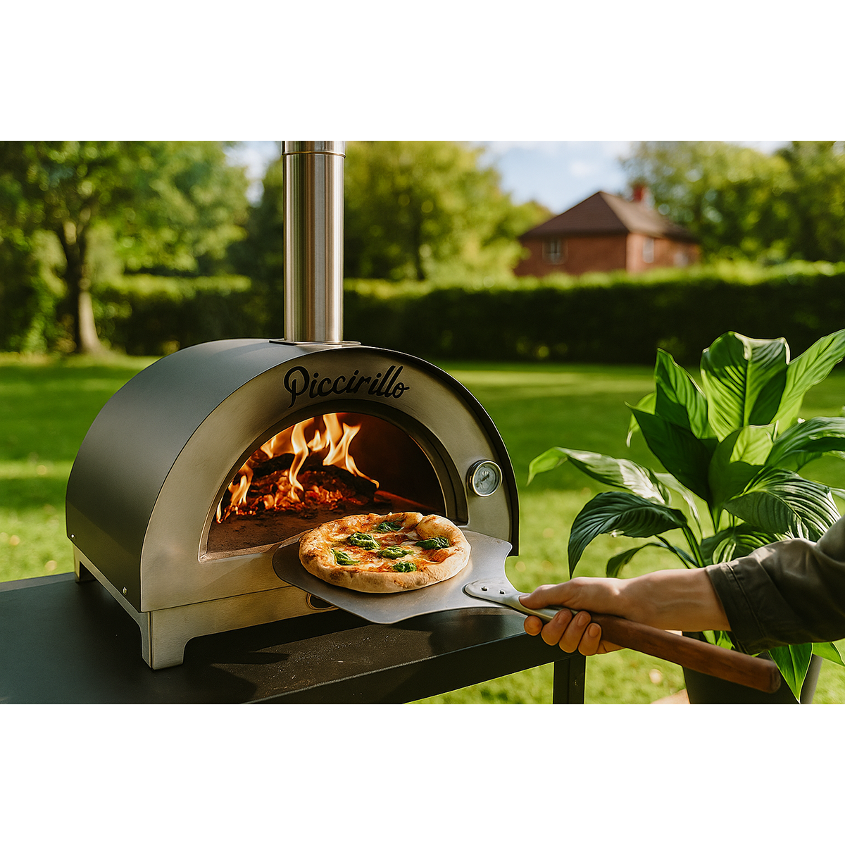 Four à pizza Inox Cuisson 5mn 400°C en 15mn Four à bois Italien BELLANAPOLI - Image 2