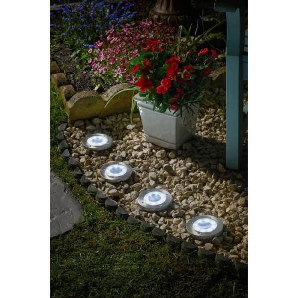 Smart Garden - Pack de 4 Spots solaires UpSMART GARDEN -Light - 5 lumens - Acier - LED intégrée - SMART GARDEN - Image 4