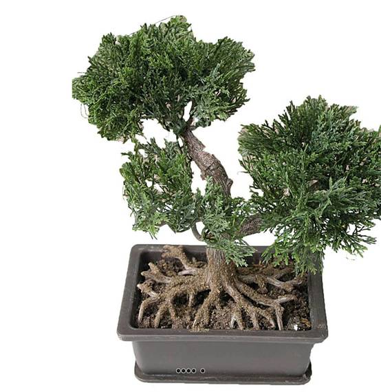 Mini bonsai artificiel en pot H 18,5 cm - Image 1