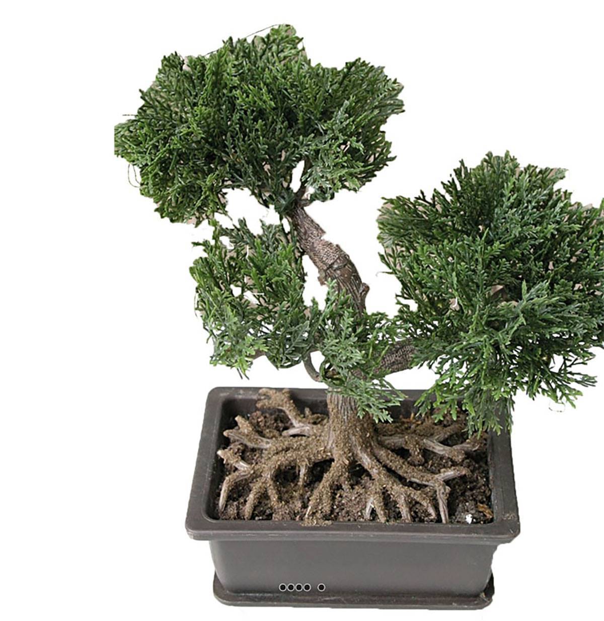 Mini bonsai artificiel en pot H 18,5 cm - Image 1