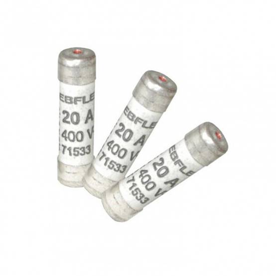 Lot de 3 fusibles céramique 20 A, 8.5 x 31.5 mm
