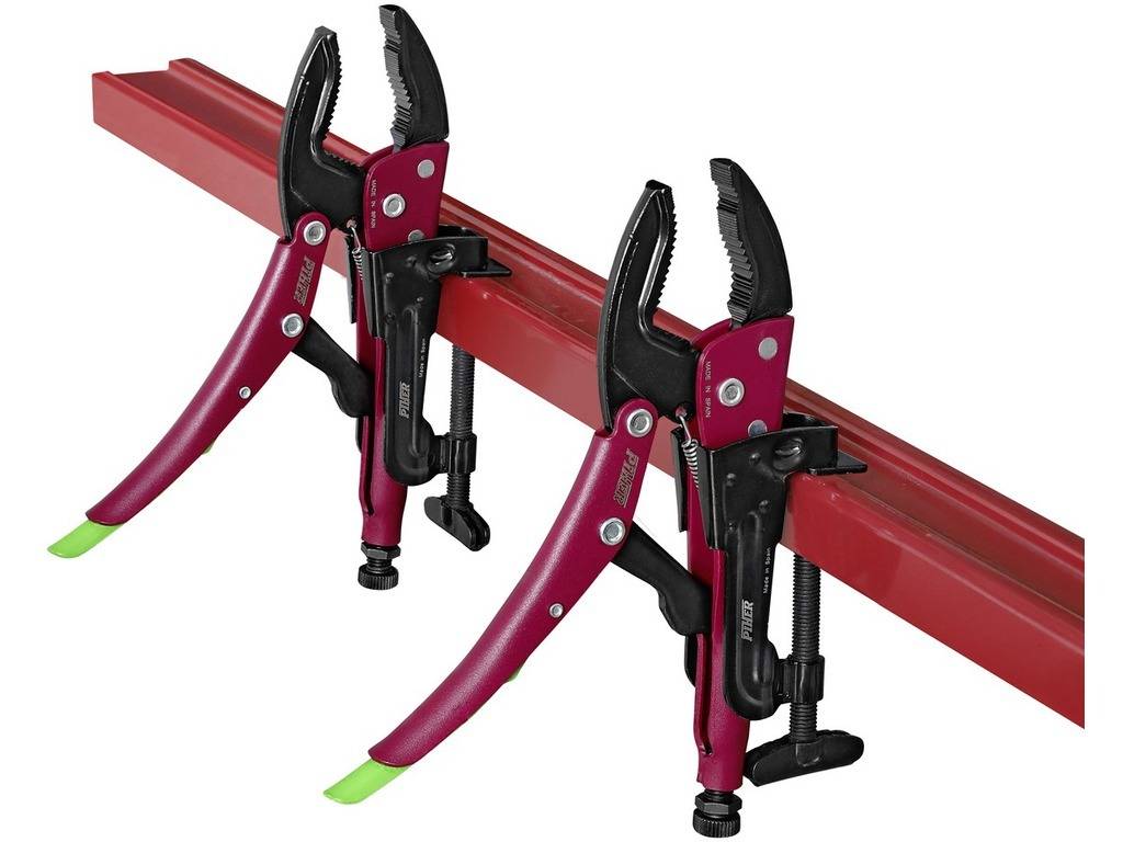 Kit 2 pinces étau PIHER Mains libres + supports - 53210 - Image 2