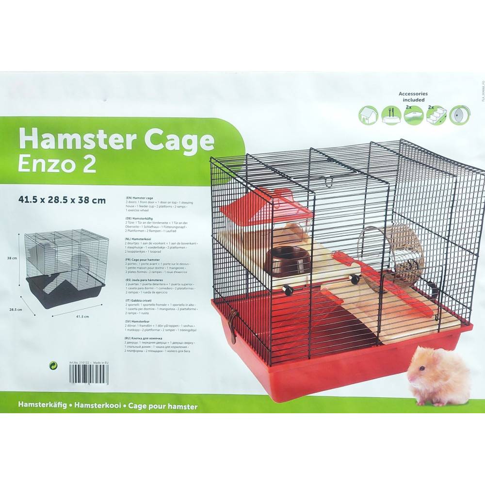 animallparadise - Cage ENZO . 41.5 x 28.5 x 38 cm. Model 2. pour hamster. - Image 8