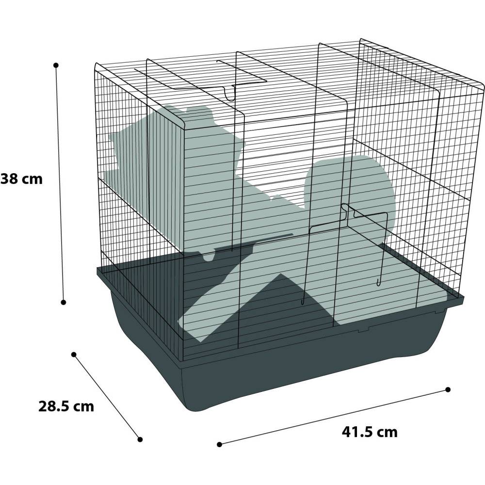 animallparadise - Cage ENZO . 41.5 x 28.5 x 38 cm. Model 2. pour hamster. - Image 2