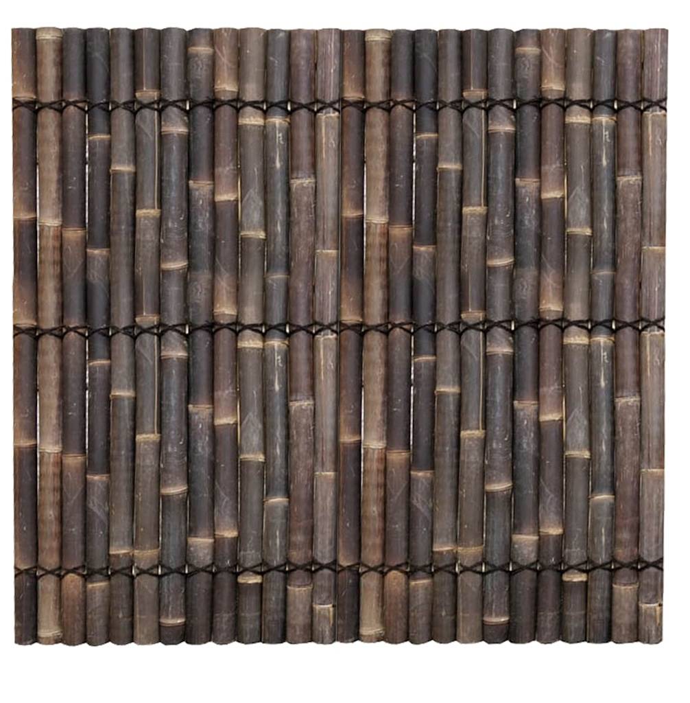 Jany France - Panneau bambou naturel – Demi-bambou – 180 x 180 cm – Brun noir – Occultant – Finition naturelle