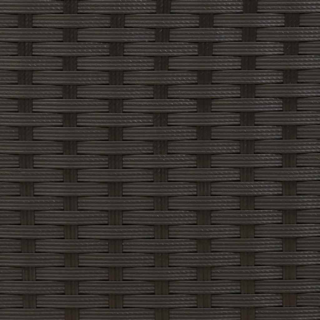 Chaise bois composite 4 places rotin noir  55,5 x 53,5 x 95 cm  - Prolenta premium  p3116.9 - Image 8