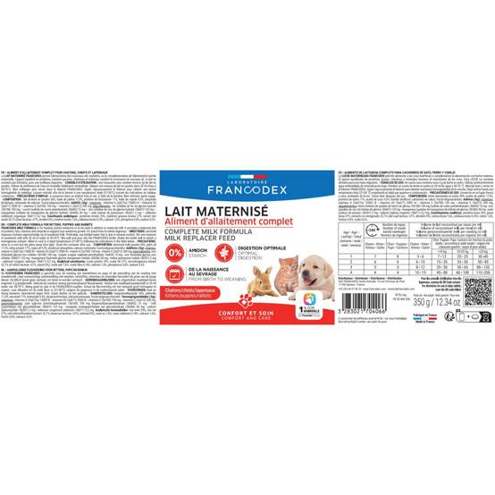 Francodex - Lait maternisé complet 350 g pour chiot, chaton, lapereau - Image 7