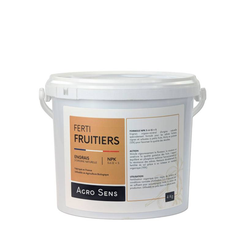 Ferti Fruitiers - Engrais pour arbres fruitiers - Seau 4 kg - Image 1