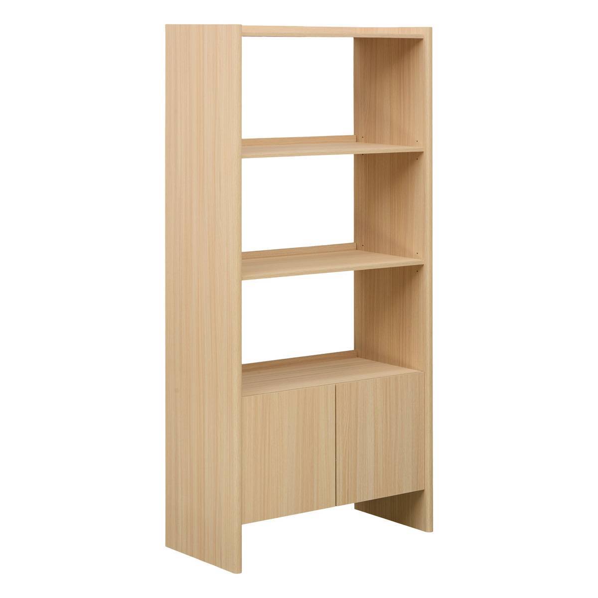 Atmosphera - Bibliothèque John rectangulaire 85x180cm beige - Atmosphera Créateur d'intérieur - Image 2