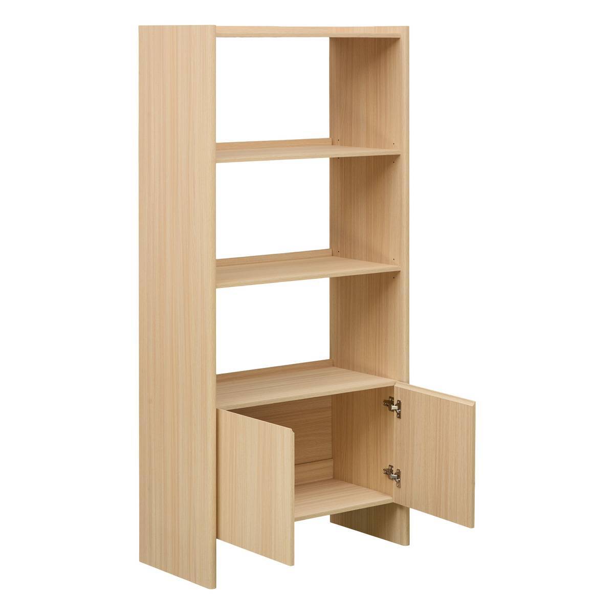 Atmosphera - Bibliothèque John rectangulaire 85x180cm beige - Atmosphera Créateur d'intérieur - Image 3