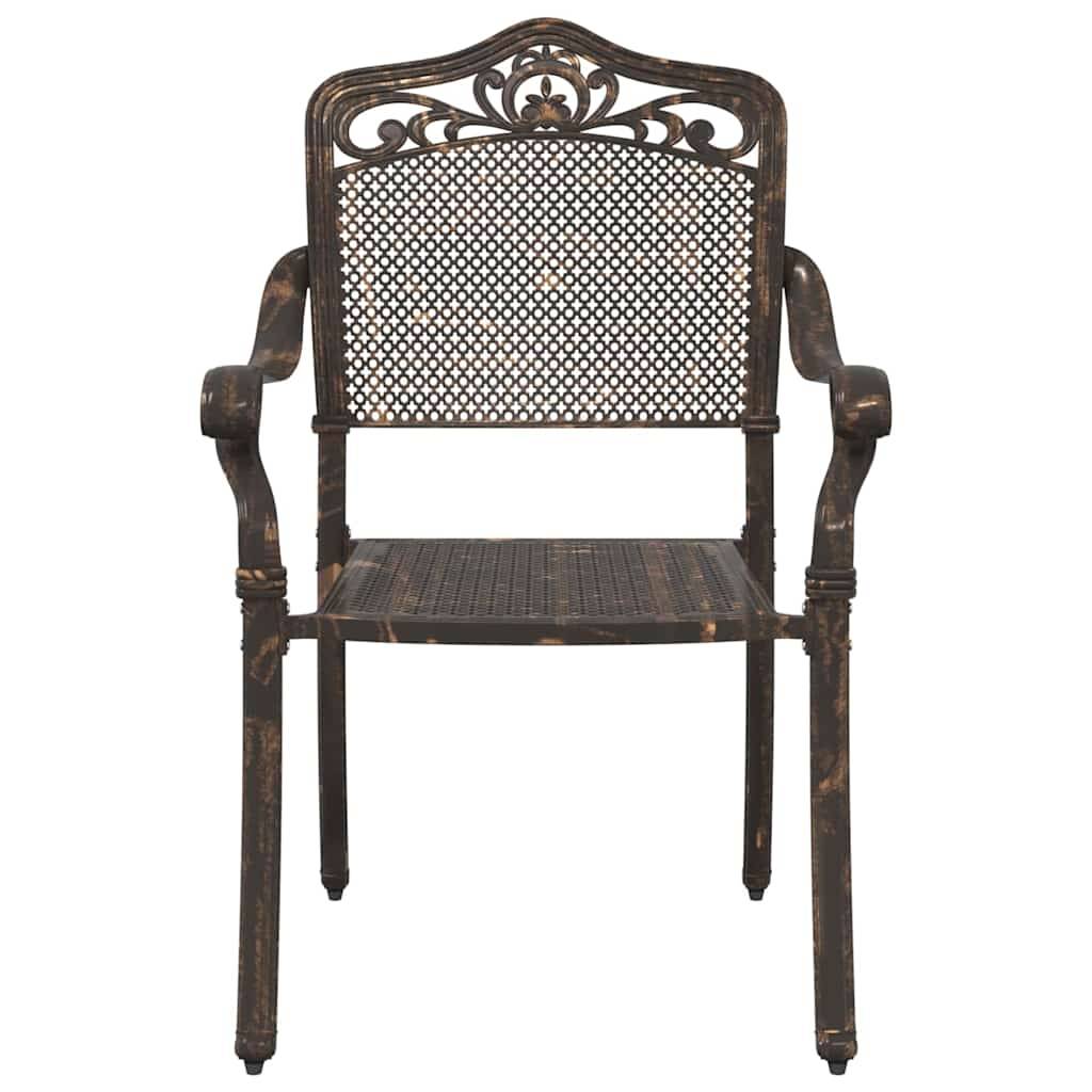 Ensemble de tables de jardin aluminium coulé bronze 80 x 80 x 75 cm, Poids :27.42kg - PANGIVO - Image 7