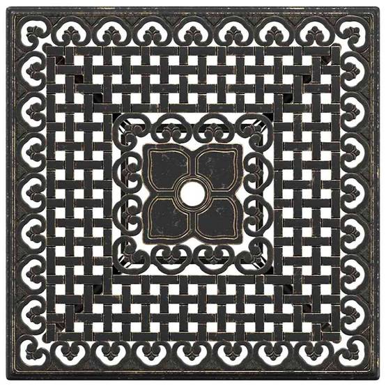 Ensemble de tables de jardin aluminium coulé bronze 80 x 80 x 75 cm, Poids :27.42kg - PANGIVO - Image 9