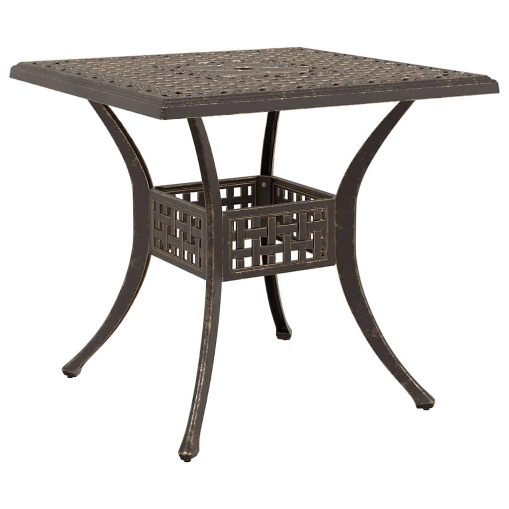 Ensemble de tables de jardin aluminium coulé bronze 80 x 80 x 75 cm, Poids :27.42kg - PANGIVO - Image 5