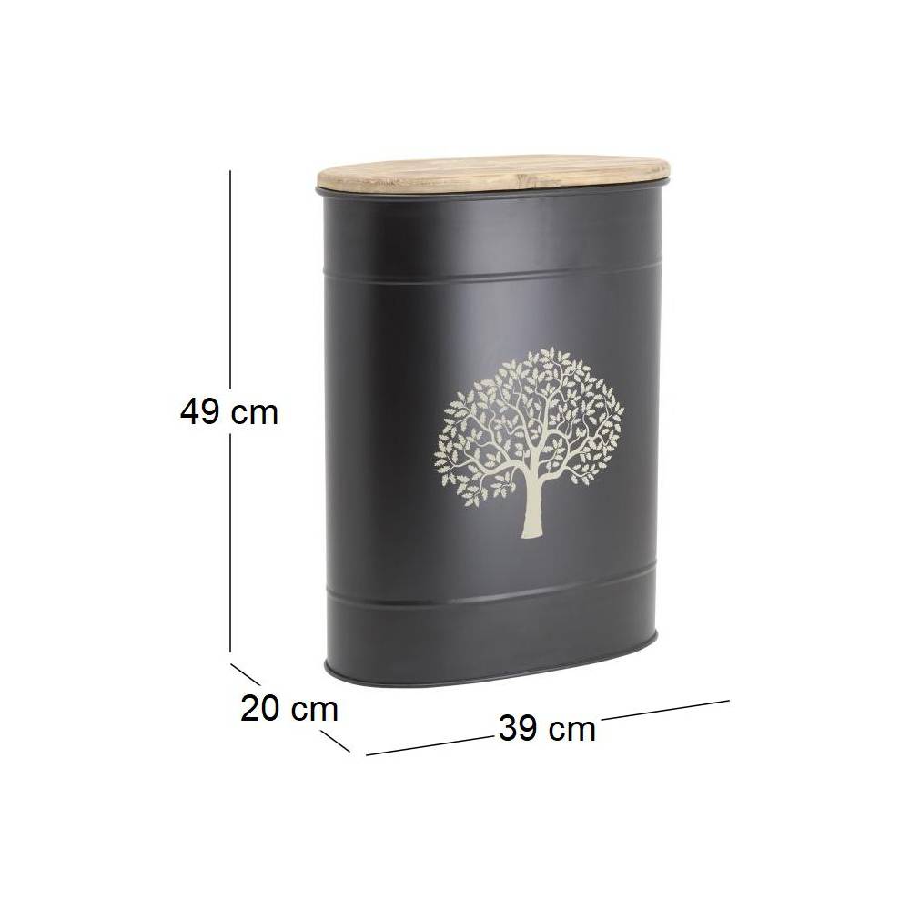 Aubry Gaspard - Tabouret et seau à pellets en métal - Image 3