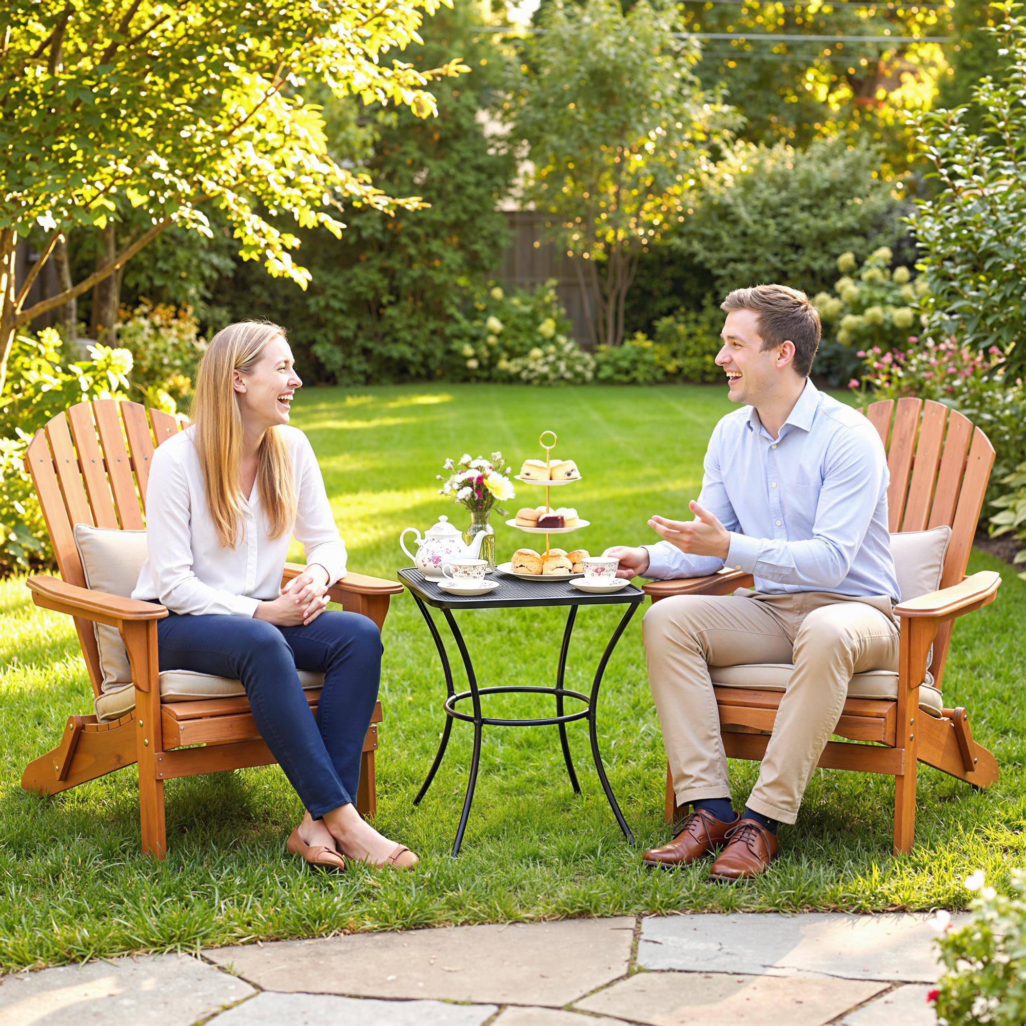 Table de jardin carrée en acier avec plateau perforé, 45 x 45 x 50 cm, noire - Image 3