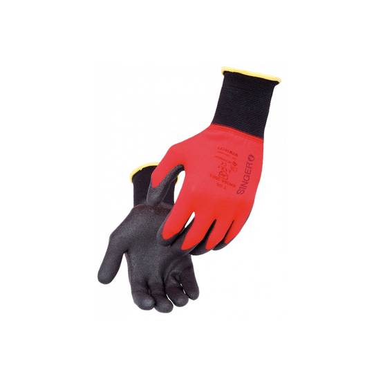 Gant de manutention légère T.9 polyamide rouge Singer