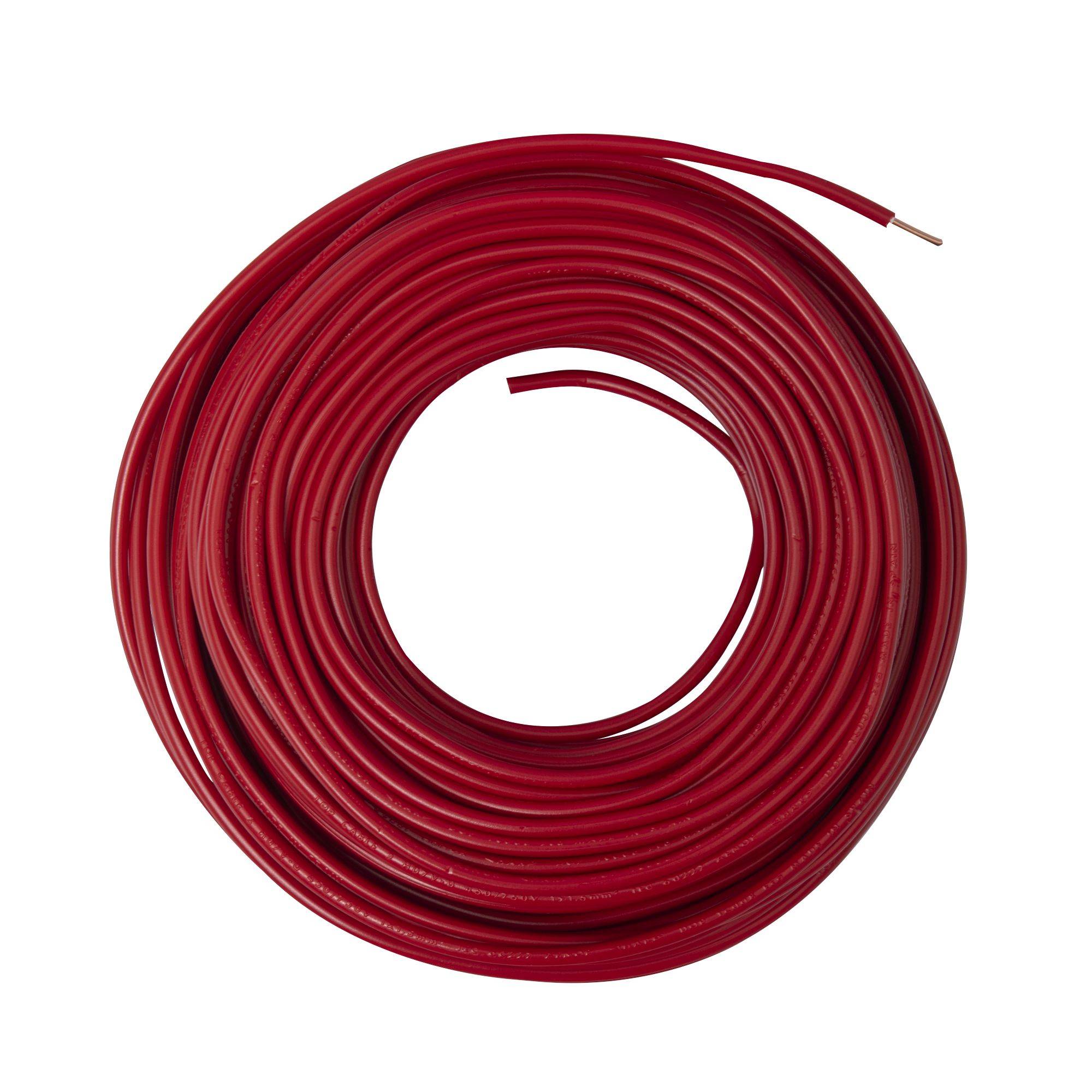 Zenitech - Câble électrique HO7V-U 1,5 mm2 rouge 25 m - Image 3