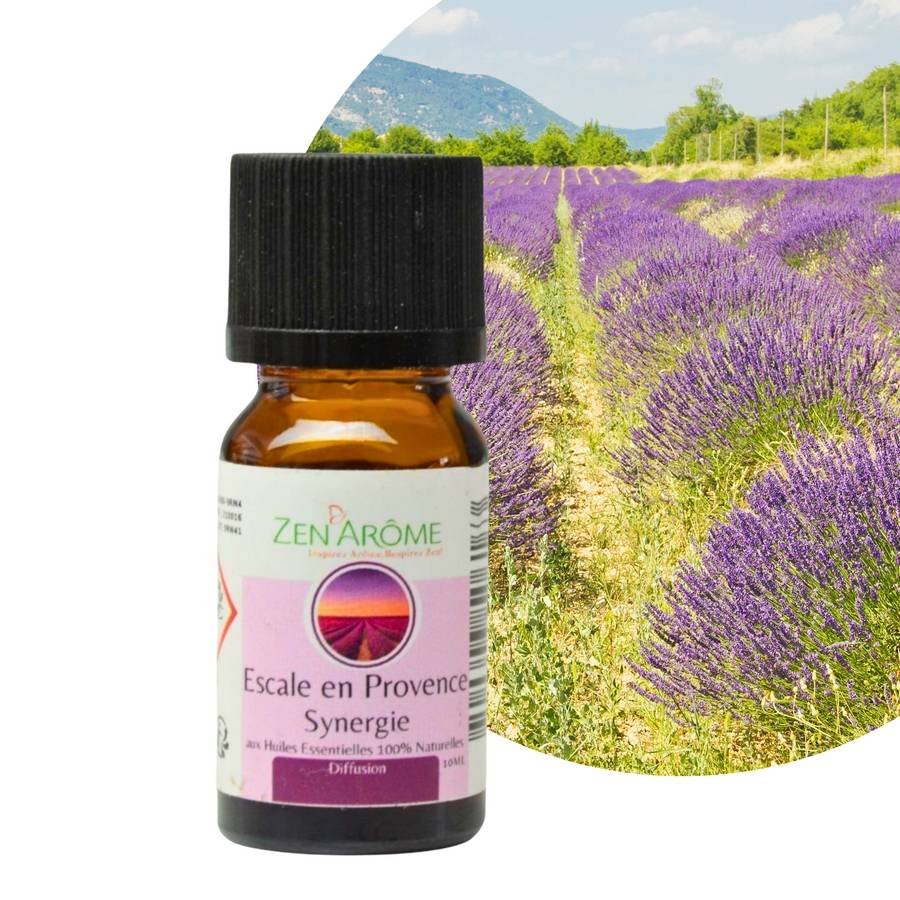 Synergie d'Huiles Essentielles Escale en Provence – Mélange d'huiles essentielles 100% pures et naturelles – Diffusion – 10ml - Zen'Arôme - Image 2