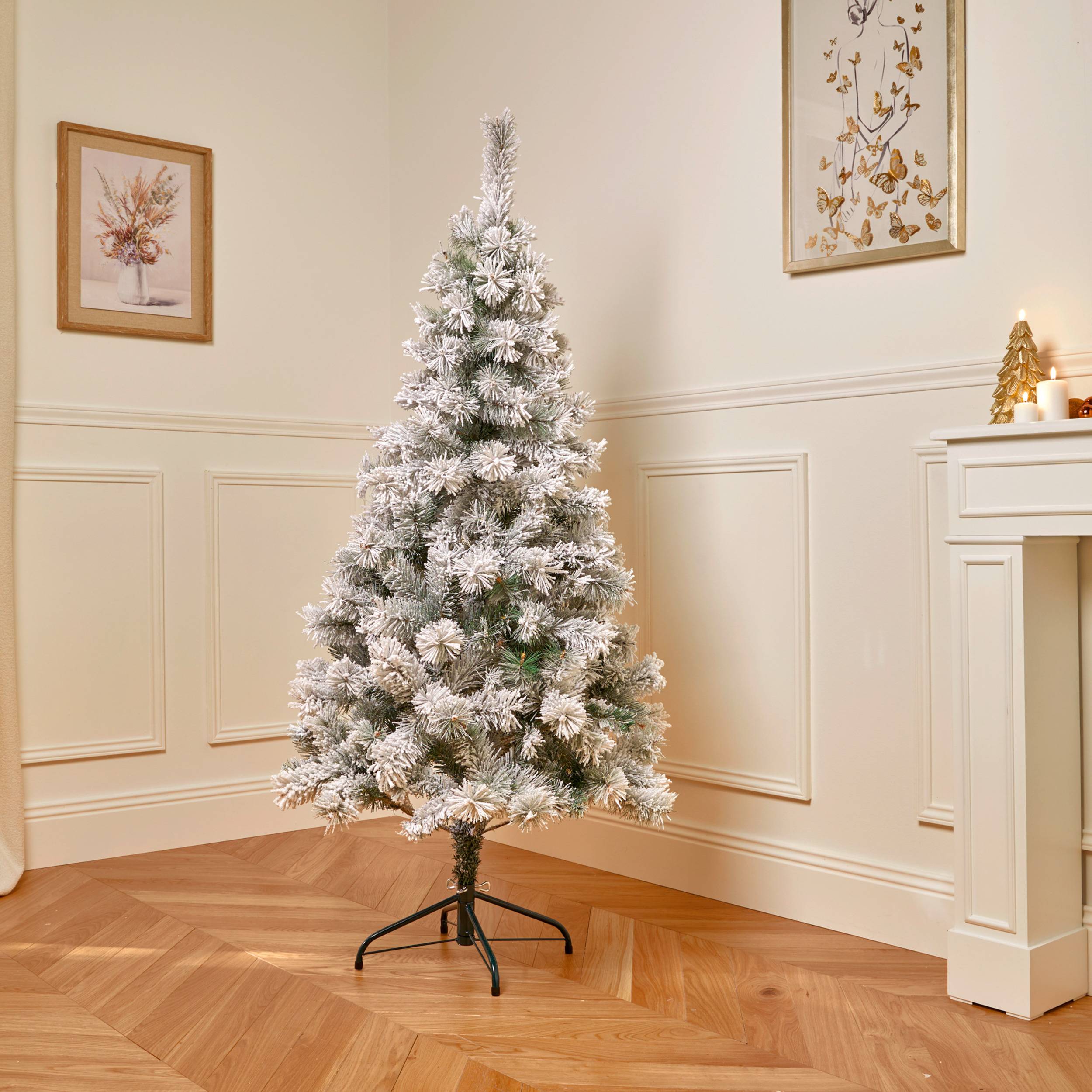 Fééric Lights & Christmas - Sapin floqué Windy peak 150cm - Feeric Lights & Christmas - Image 1