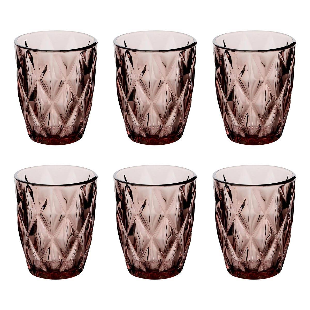 Lot de 6 Gobelets Bas "Lea" 28cl Rose - Image 1