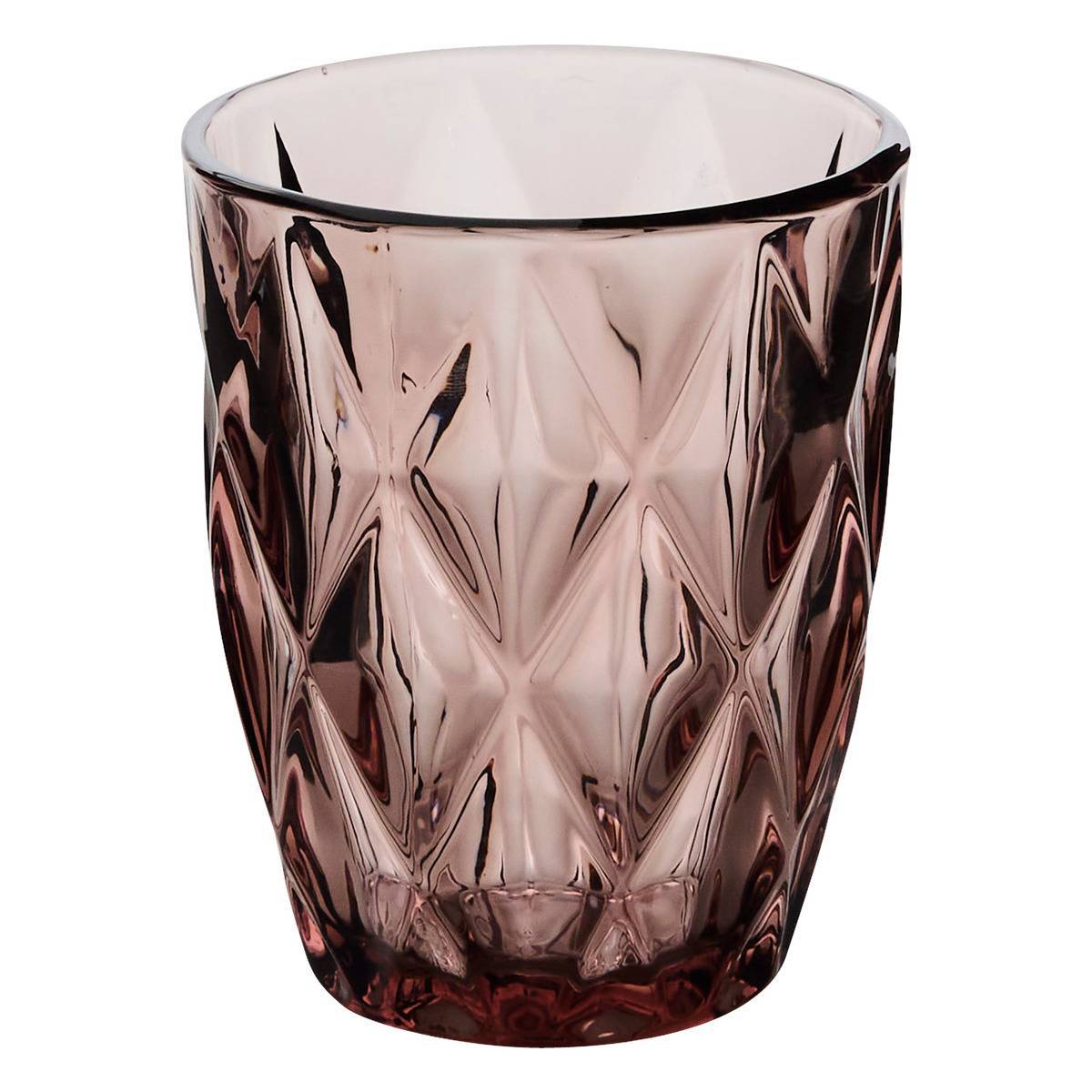 Atmosphera - Lot de 6 Gobelets Lea rose moyen D8,1xH10cm - Atmosphera Créateur d'intérieur - Image 1