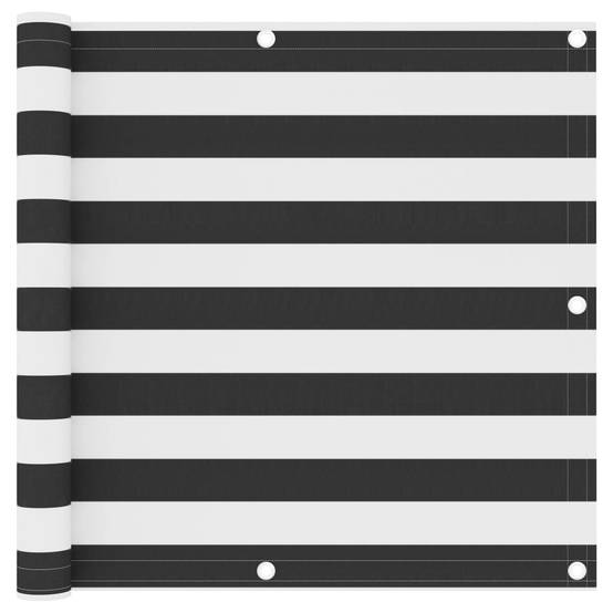 Écran de balcon Tissu Oxford Anthracite et blanc 90 x 600 cm - PANGIVO - Image 1