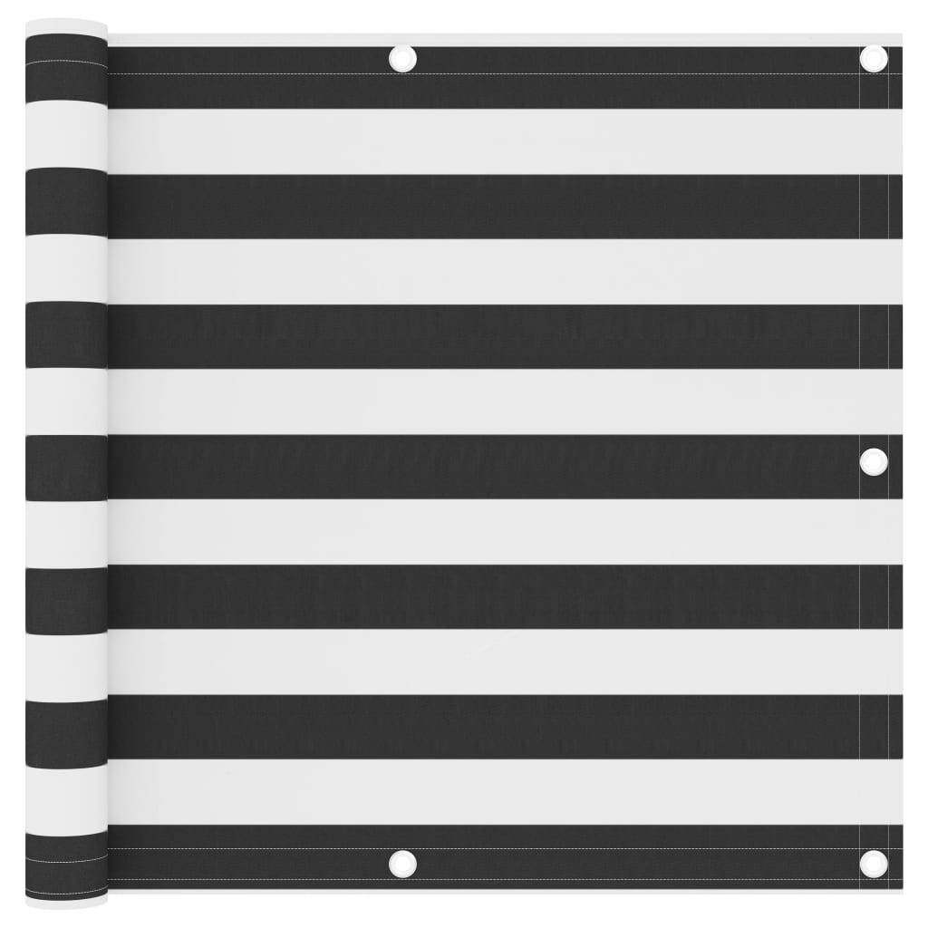 Écran de balcon Tissu Oxford Anthracite et blanc 90 x 600 cm - PANGIVO - Image 1