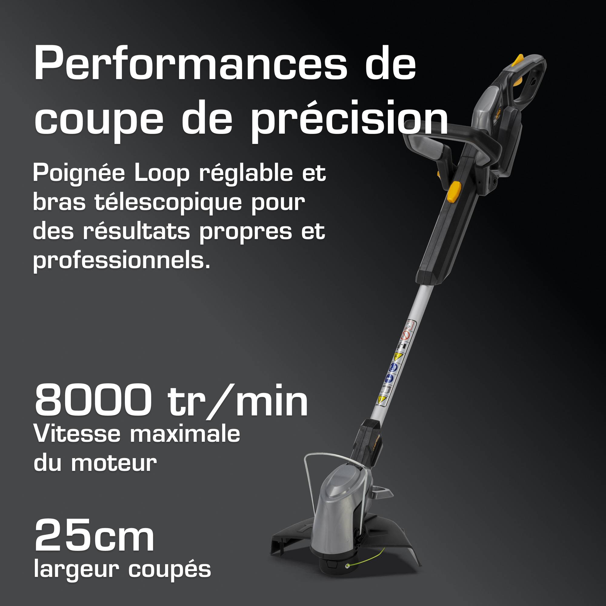 Alpina - Coupe-bordures sans fil ATR 20 Li K, 20V, tête réglable, batterie et chargeur inclus - ALPINA - Image 5