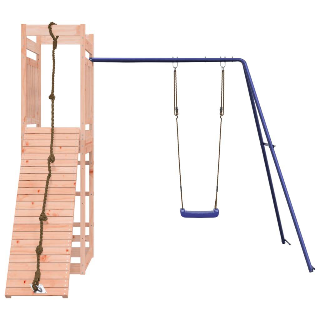 Helloshop26 - Aire de jeux d'extérieur balançoires toboggan portiques robuste jeux jardin 243 x 256 x 207 cm bois massif de douglas - Image 2
