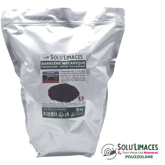 SOLU'LIMACES - POUZZOLANE 5 kg - Barrière Anti Limaces, Escargots et autres gasteropodes - Image 2