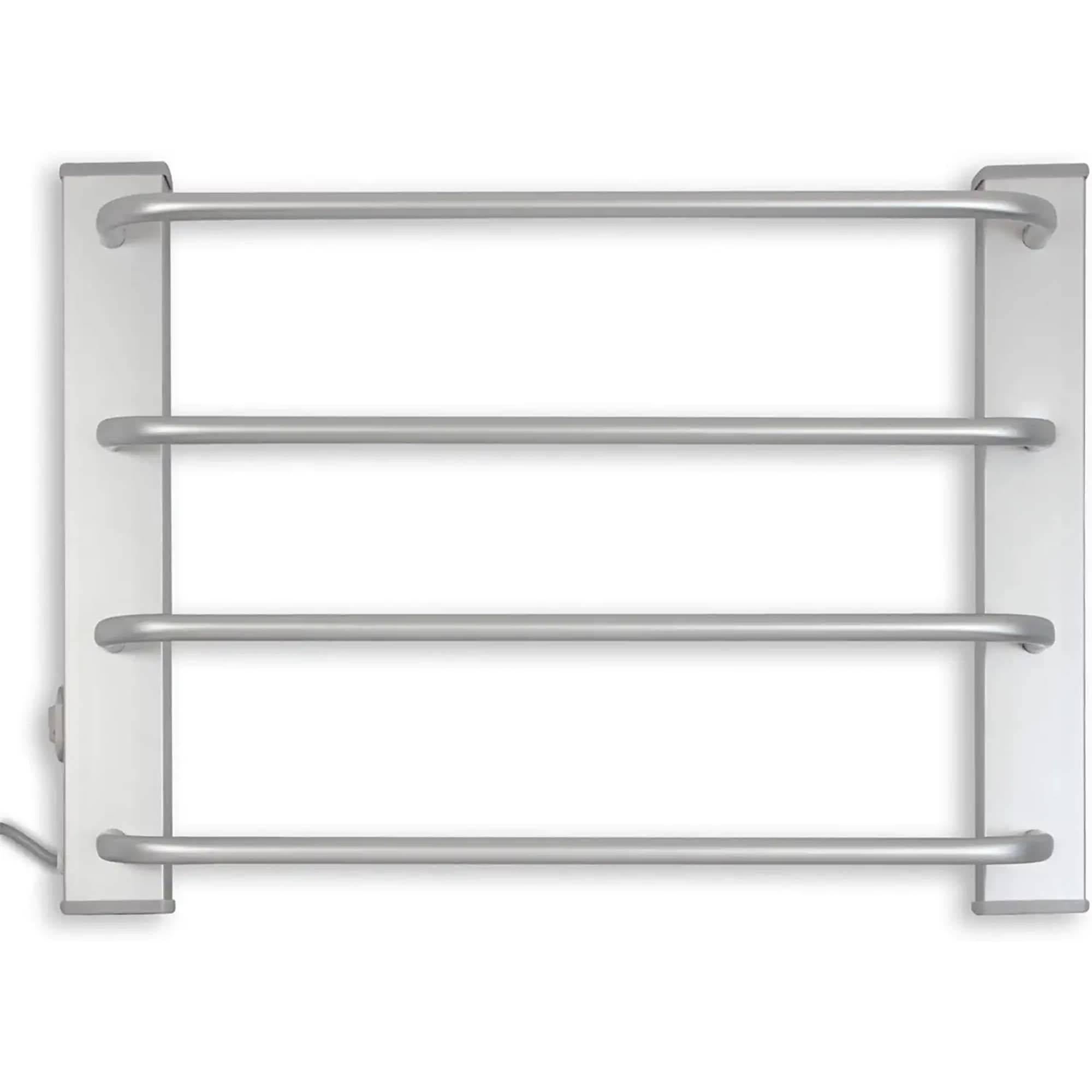 Sèche Serviette Electrique 60W - 4 Barres Chauffantes - Mural - Chauffage d'Appoint Salle de Bain Design Sobre - Image 1