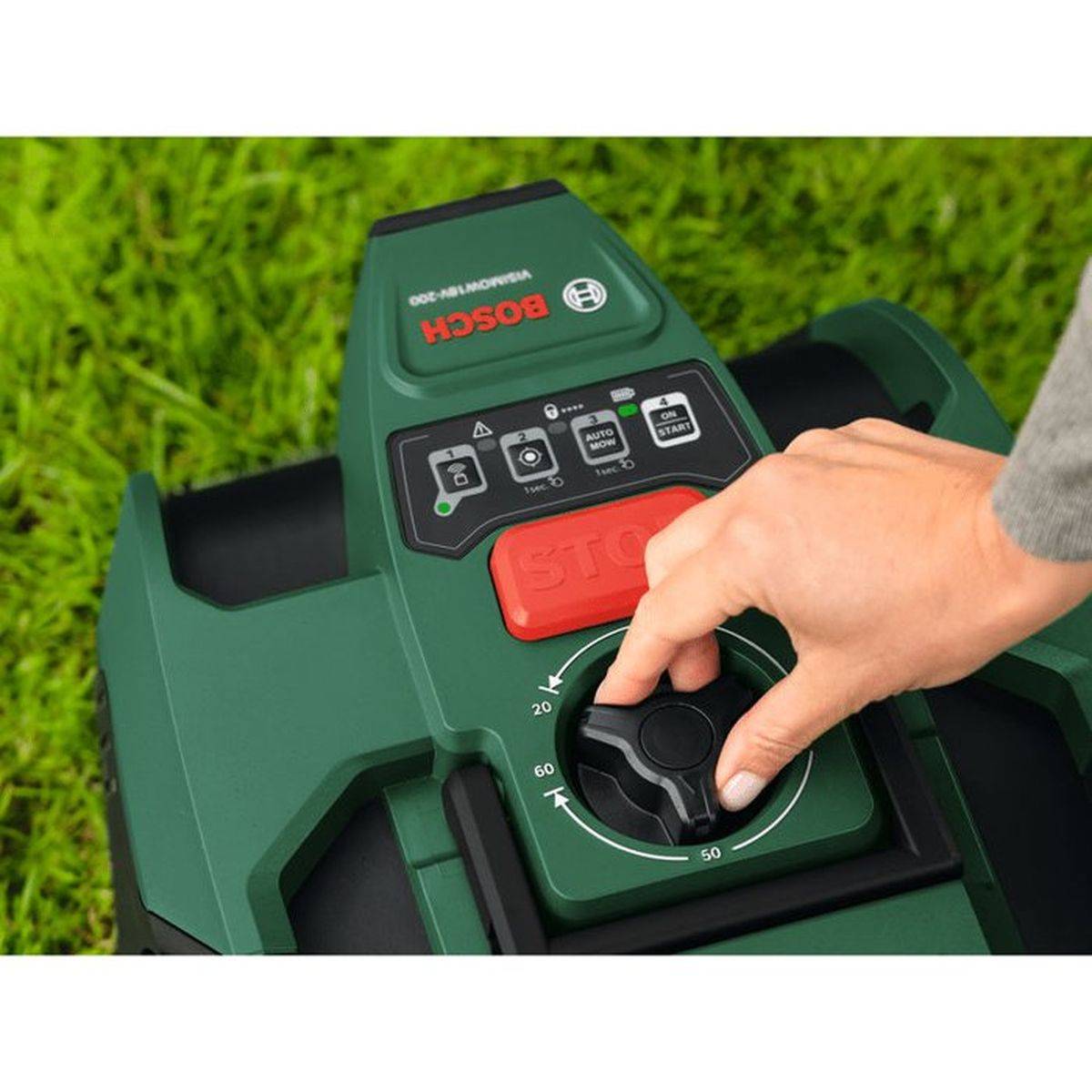 Bosch - Robot tondeuse sans fil Bosch VisiMow 18V 200 kit, largeur de coupe 18 cm, batterie 5 Ah - BOSCH - Image 5