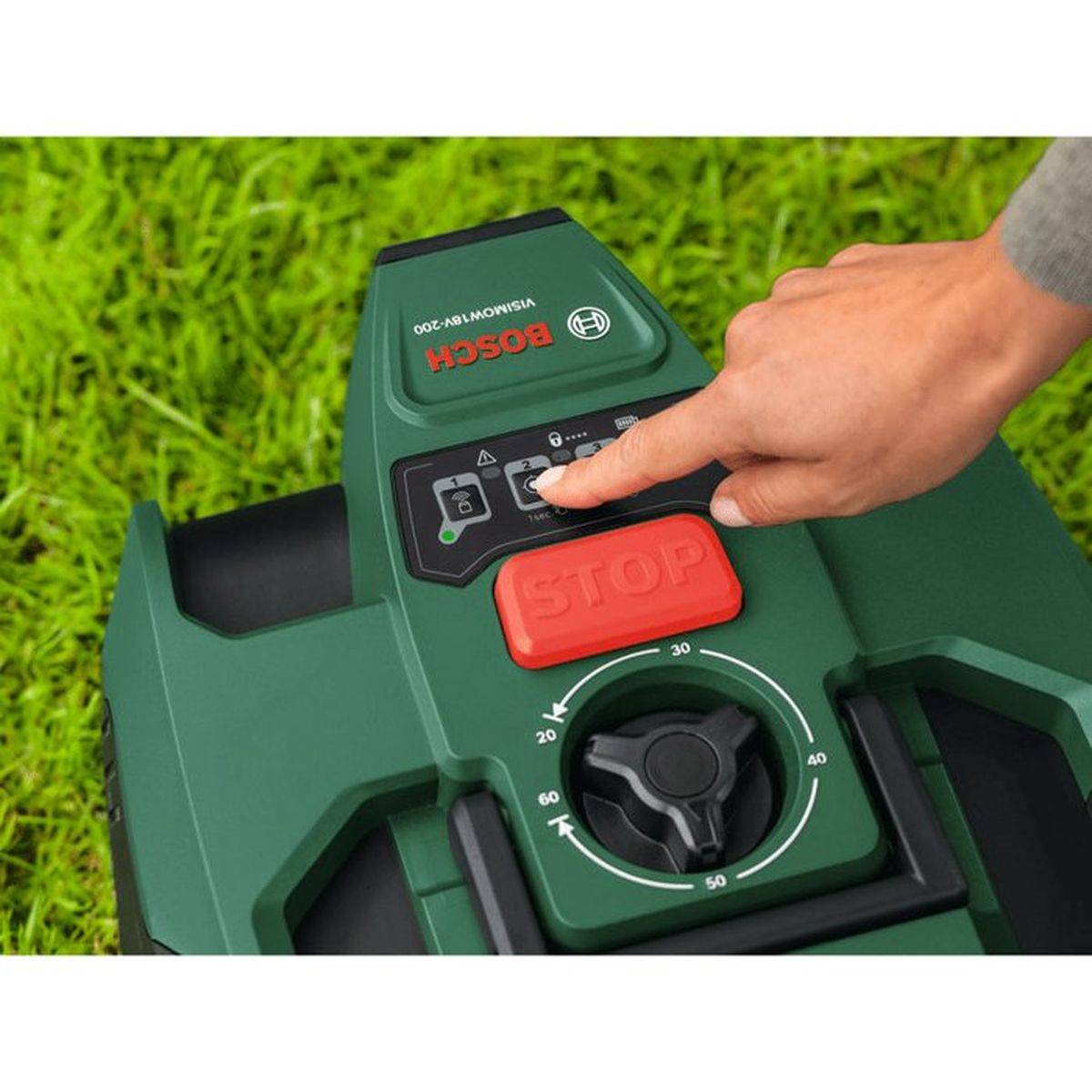 Bosch - Robot tondeuse sans fil Bosch VisiMow 18V 200 kit, largeur de coupe 18 cm, batterie 5 Ah - BOSCH - Image 6