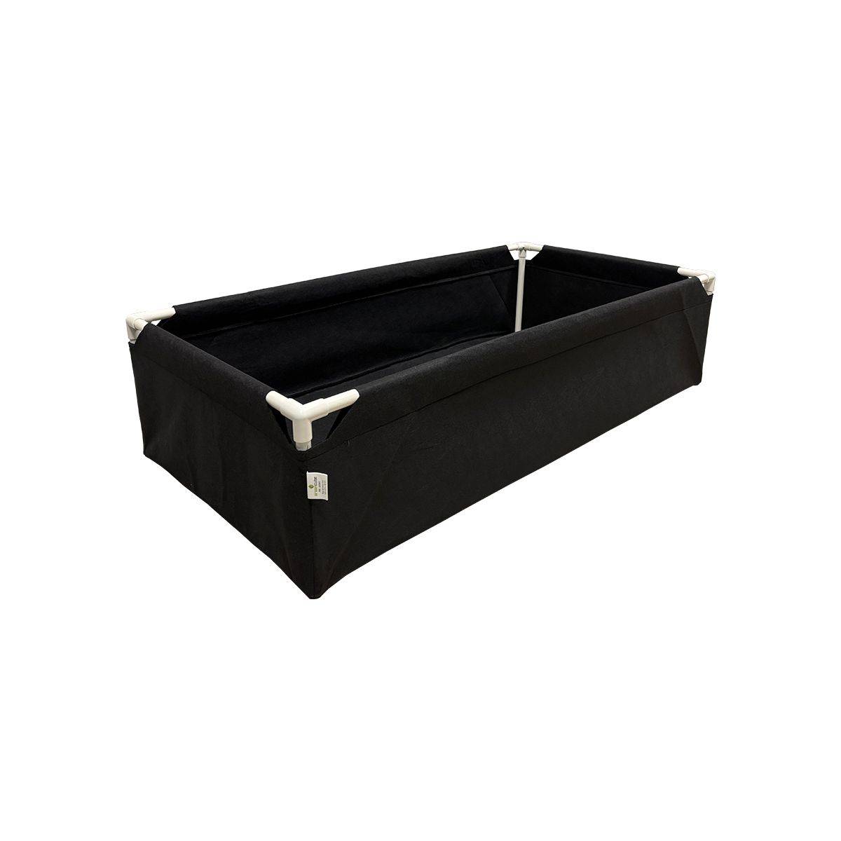 Jardinière en feutre géotextile noir GREENCUBE -  Bac de 122x61x46cm - Tube PVC Ø20 - Image 2