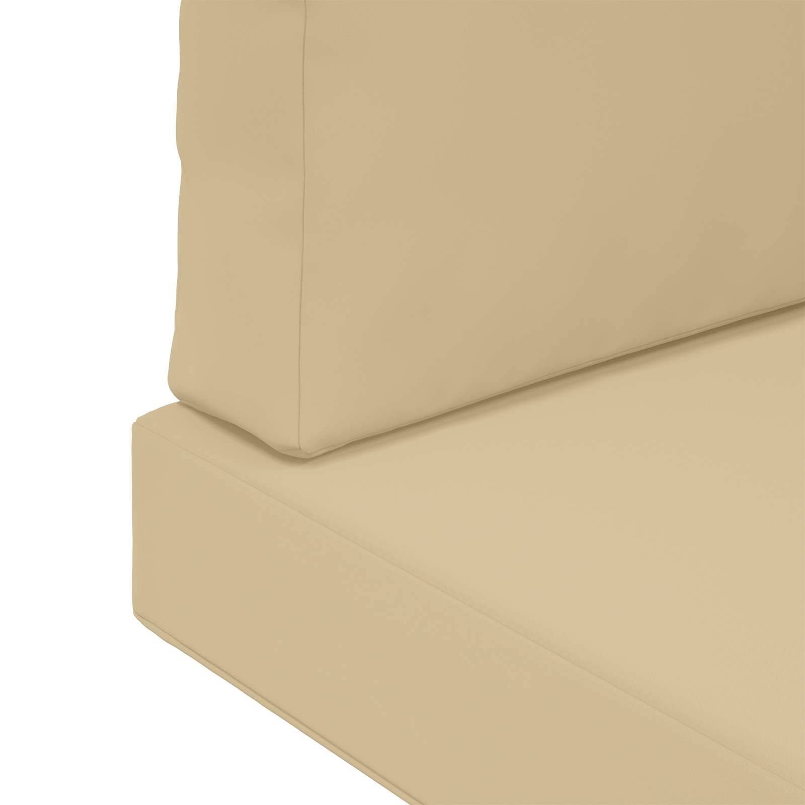 PANGIVO - Coussins de canapé extérieur polyester beige 60 x 60 x 8 cm, poids:4.58kg - PANGIVO - Image 9