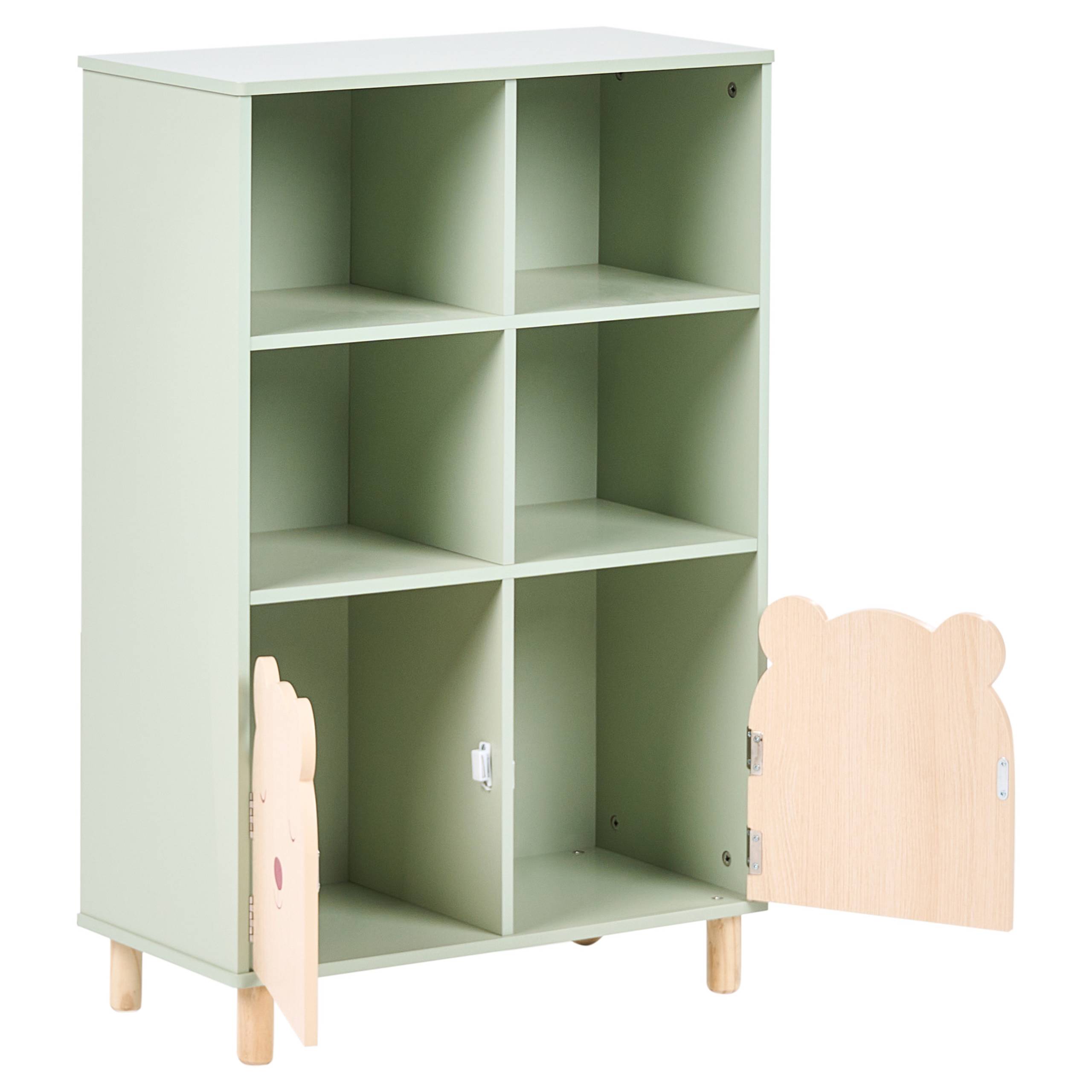 Beliani - Meuble de rangement MDF Vert clair NOBBY - 60x30x90- Beliani - Image 4