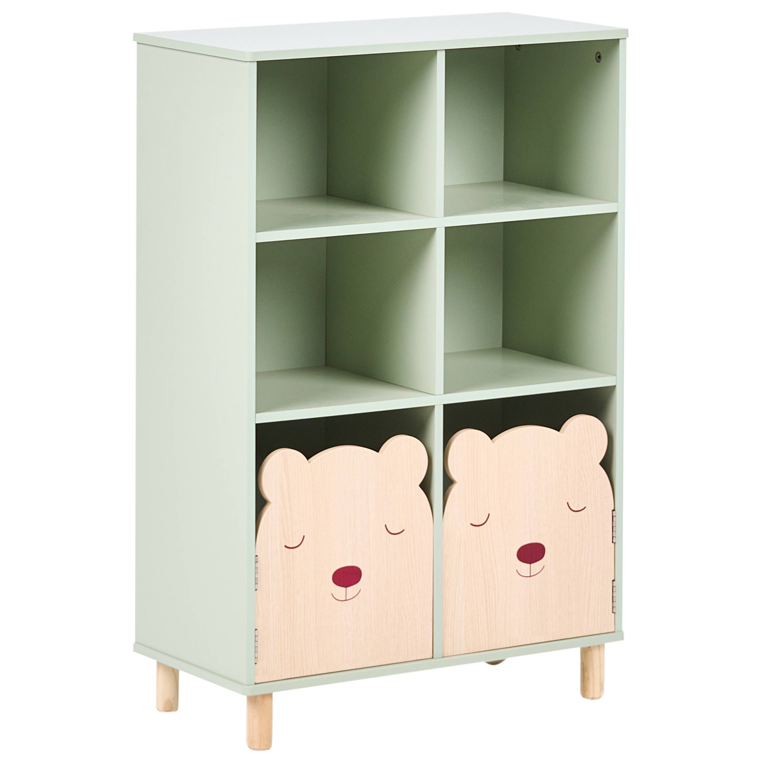Beliani - Meuble de rangement MDF Vert clair NOBBY - 60x30x90- Beliani - Image 2