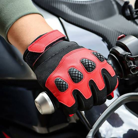 Gants de moto, (taille : M, 21-23cm)protection des articulations, respirant, absorbant les chocs, résistant à l'usure, antidérapant, antichute-Lytech - Image 5