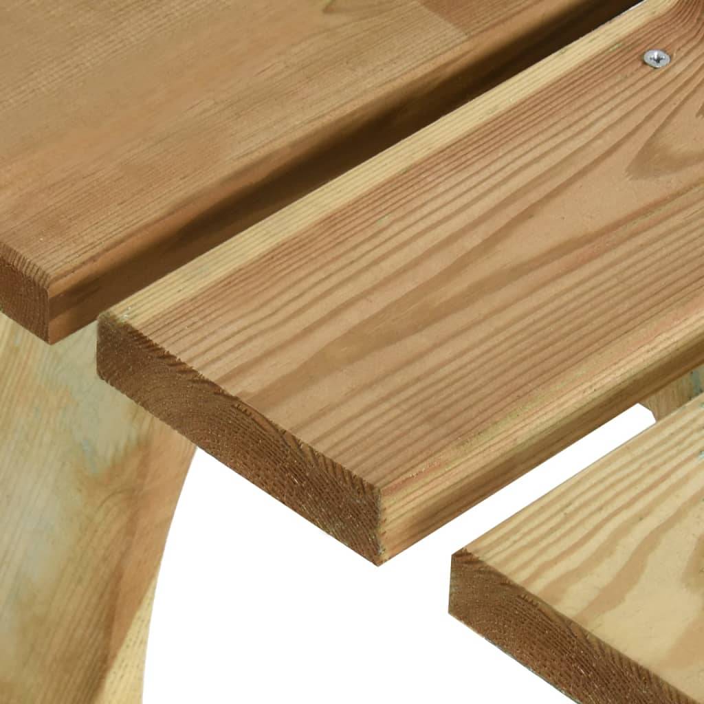 Helloshop26 - Banc de jardin meuble de patio d'extérieur terrasse 160 x 60 x 86 cm bois de pin imprégné - Image 5