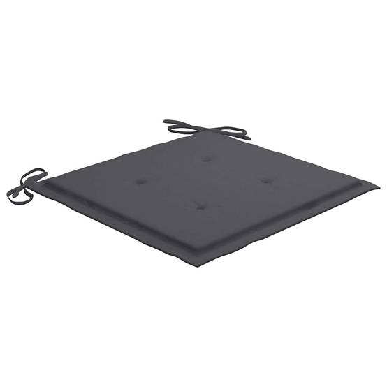 Chaises de jardin en bois de teck avec coussins anthracite, 58 x 60 x 90 cm, lot de 6 - PANGIVO - Image 6