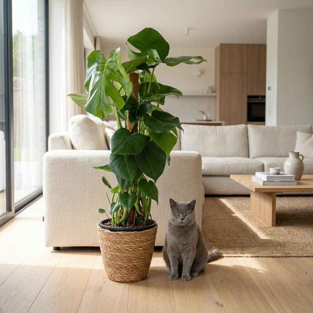 Monstera Deliciosa Sur Tuteur - H90cm