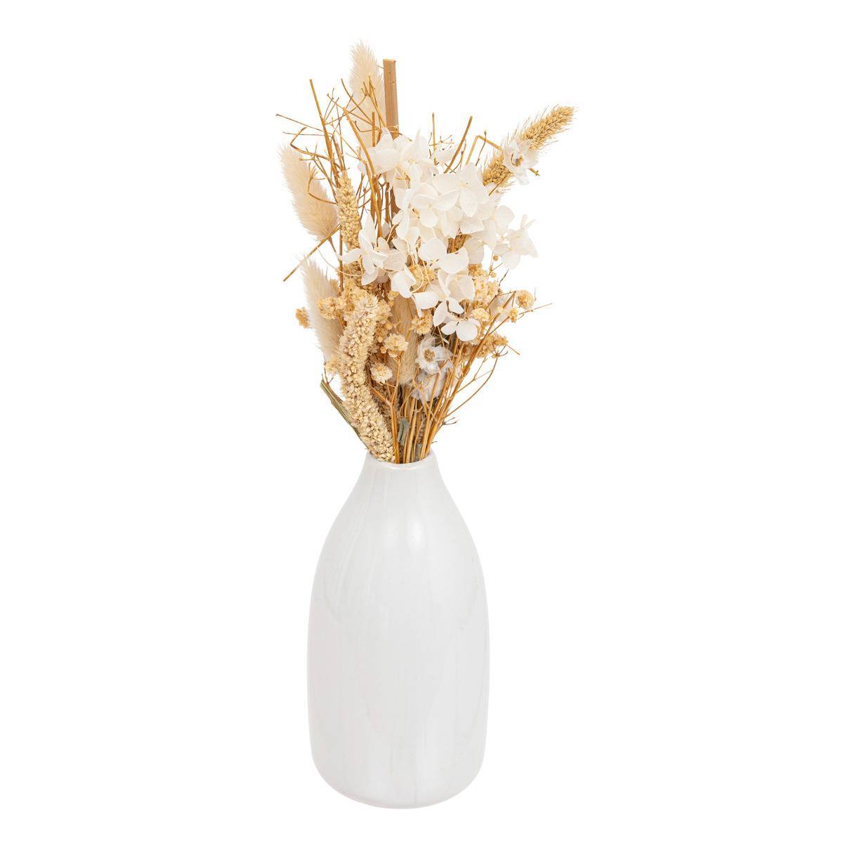 Atmosphera - Composition fleurs séchées H25cm avec vase - Atmosphera Créateur d'intérieur - Image 2