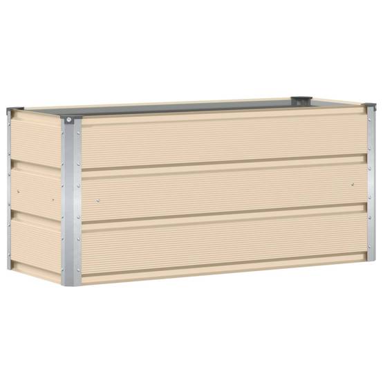 Vidaxl - Jardinière Ivoire 100 x 40 x 45 cm Acier vidaXL 42018080 - Image 2