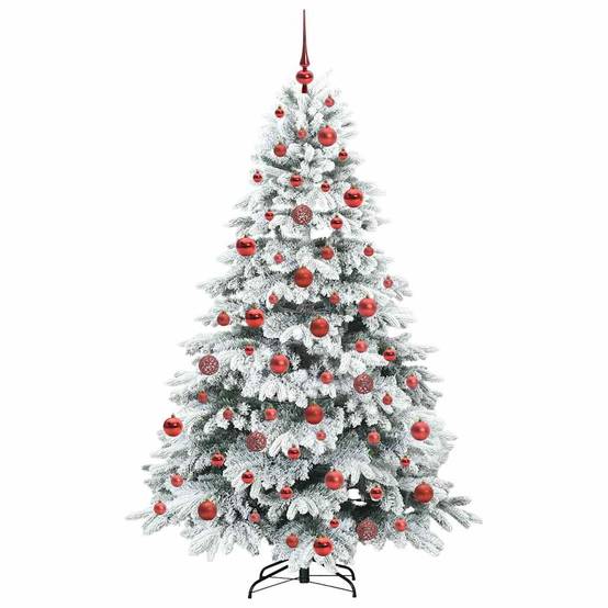 Maison Chic - Sapin de Noël | Arbre de Noël artificiel avec 300 LED Blanc 180 cm PE et PVC Maison Chic - Image 4