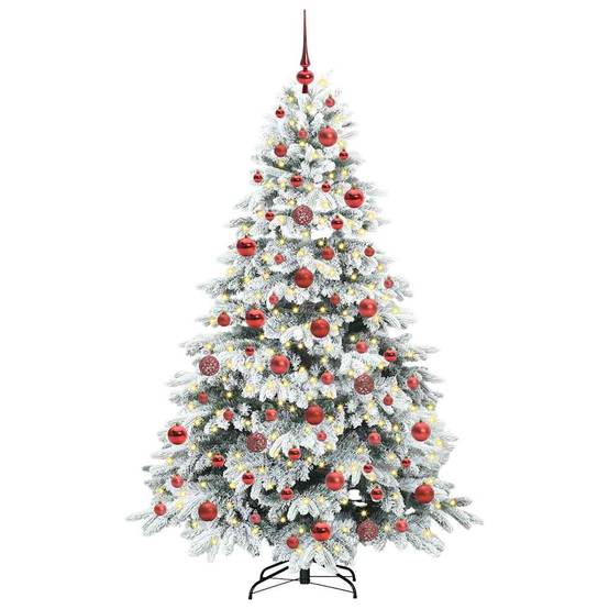 Maison Chic - Sapin de Noël | Arbre de Noël artificiel avec 300 LED Blanc 180 cm PE et PVC Maison Chic - Image 3