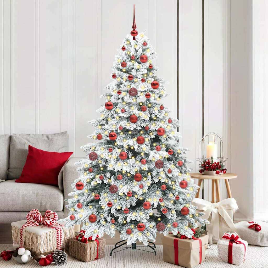 Maison Chic - Sapin de Noël | Arbre de Noël artificiel avec 300 LED Blanc 180 cm PE et PVC Maison Chic - Image 2