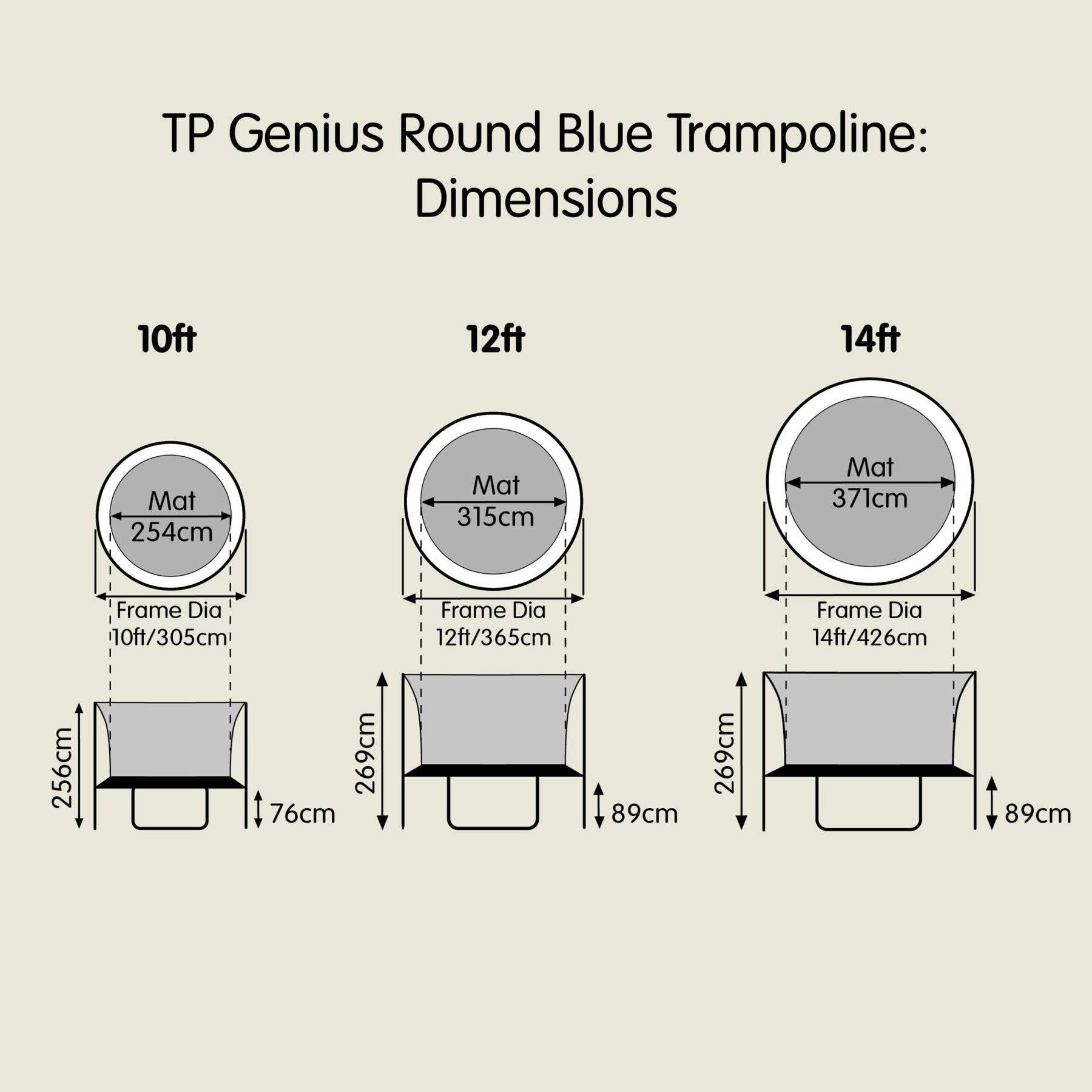 Tp Toys - Trampoline rond GENIUS D305 cm - Image 5