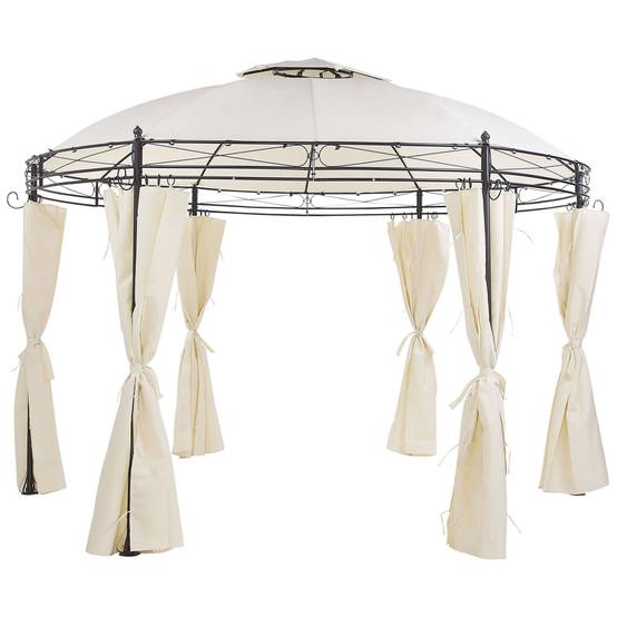 Tonnelle de jardin Acier Beige SAFARA - Beliani - Image 1